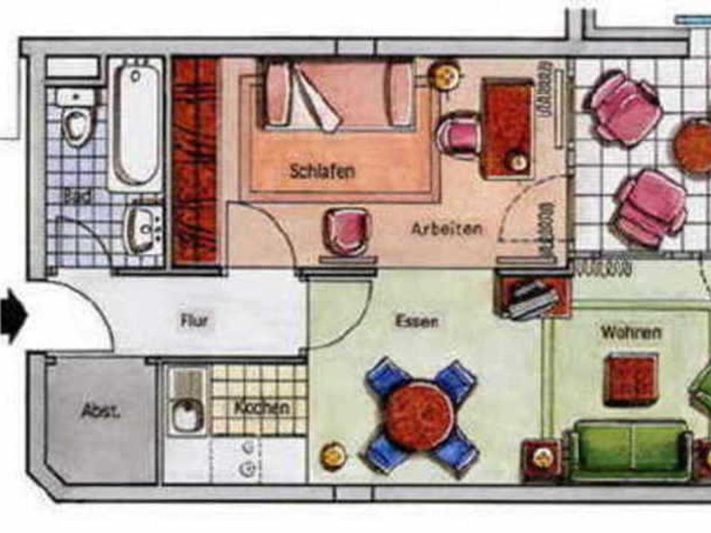 2 Raum Wohnung Morgensonne Mit Balkon Sellin  Exteriör bild